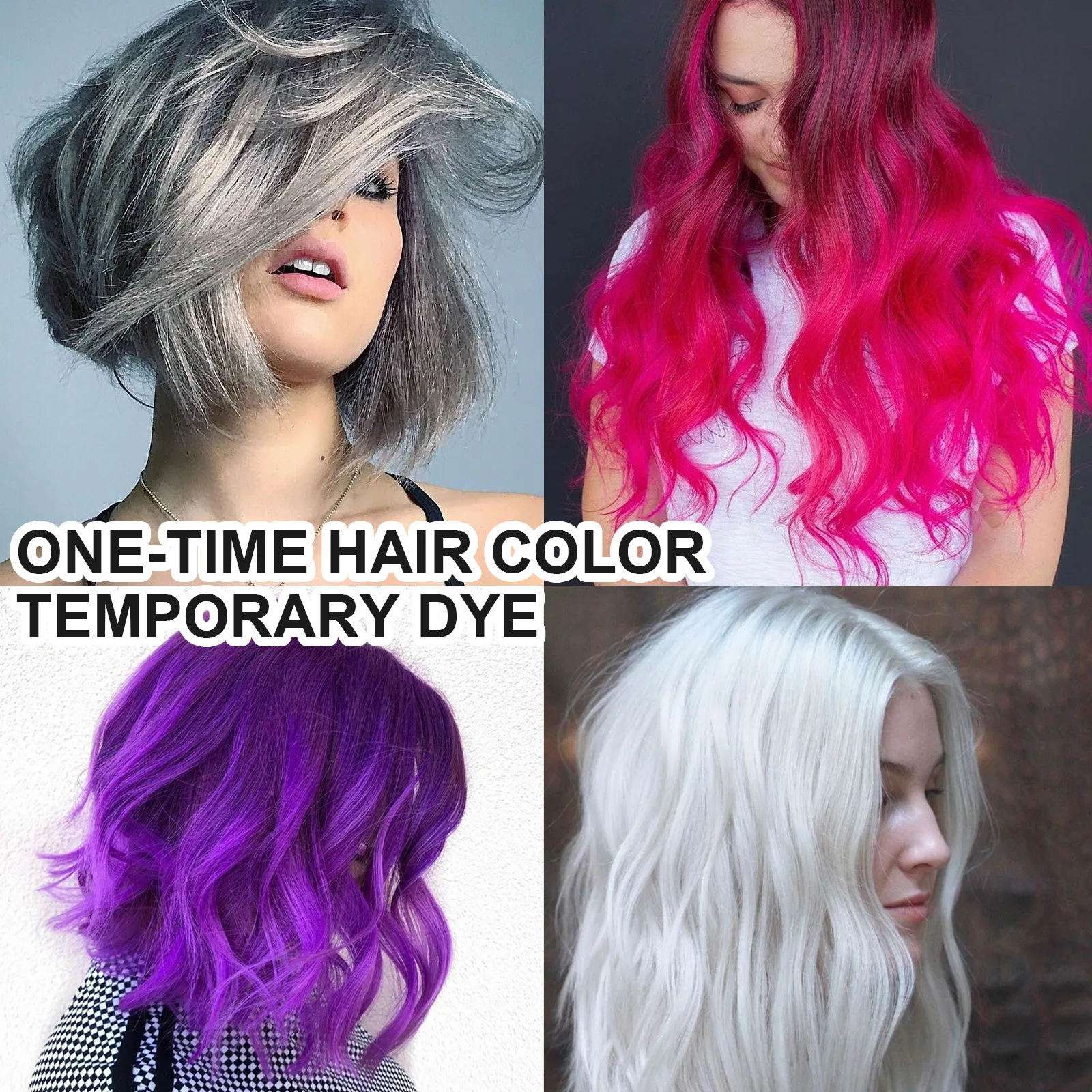 Hot Sale Natural Eelhoe Hair Dye Wax Red Purple White Hair Pomade Mud Gel Hair Colour Wax Cream