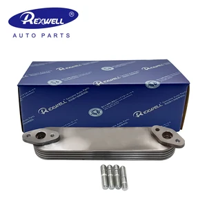 High Quality Auto Parts OEM 15710-17021 Aluminum Engine Oil Cooler Assy for Toyota Land Cruiser Prado Coaster 1HZ 1HD Diesel