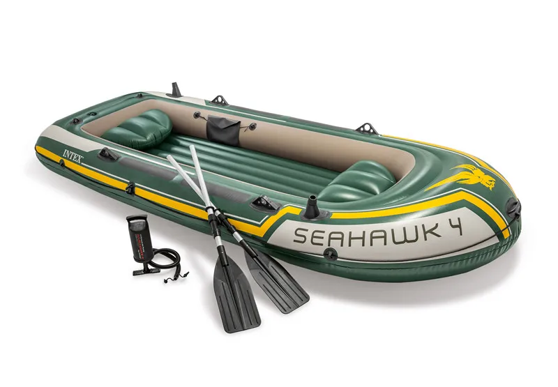 Intex 68351Sport Series Inflatable Boat Seahawk 4 Set Seahawks