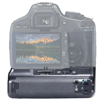 Neewer BG-E8 Replacement Battery Grip for  EOS 550D 600D 650D 700D Rebel T2i T3i T4i T5i DSLR Cameras, Come with 2 Battery detail image
