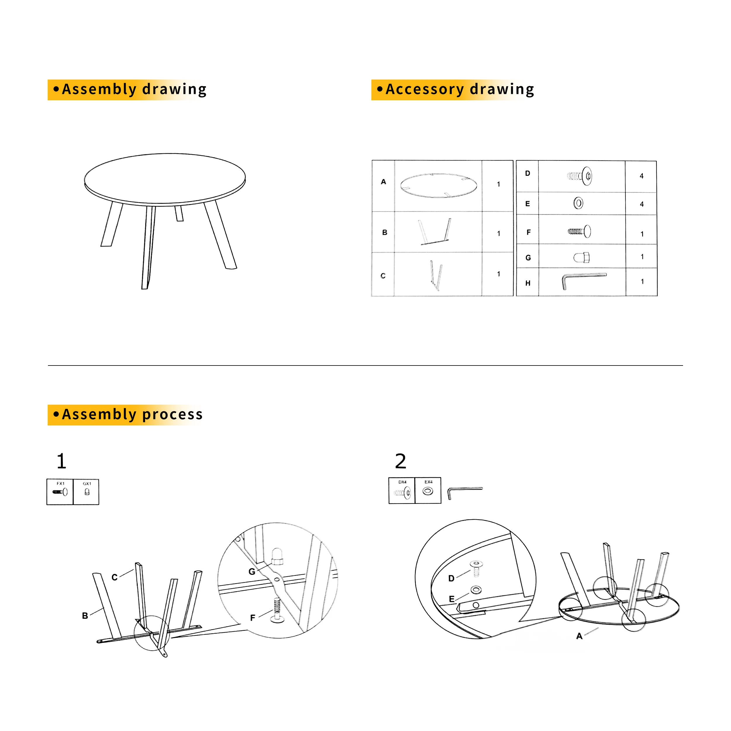 Утолщенный металлический наружный комнатный журнальный столик легкий и легко разбирается