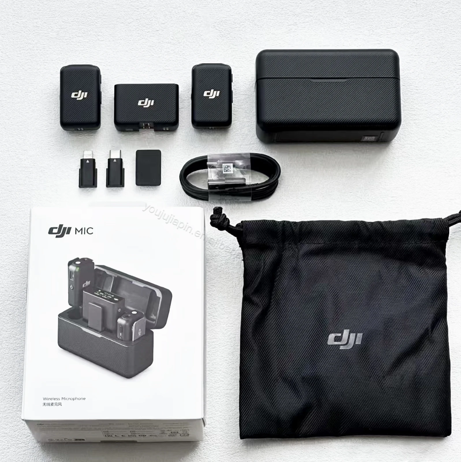 DJI Mic ワイヤレスマイクキット 伝送距離250m デュアルチャンネル録音 