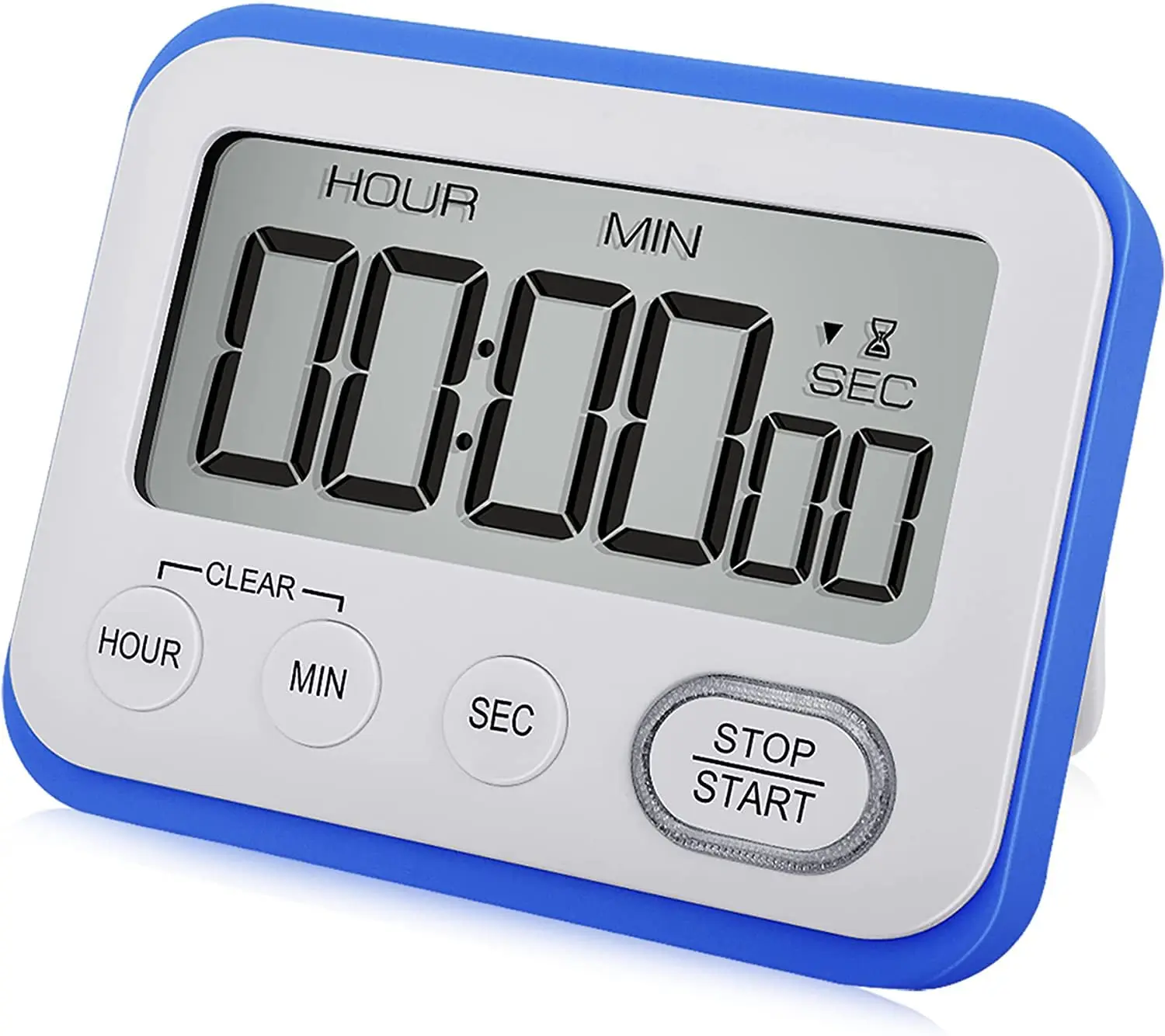 Teachers Classroom Kids Digital Kitchen Timer Magnetic Loud Alarm Large LCD Screen Silent/Beeping Multi-Function Timer