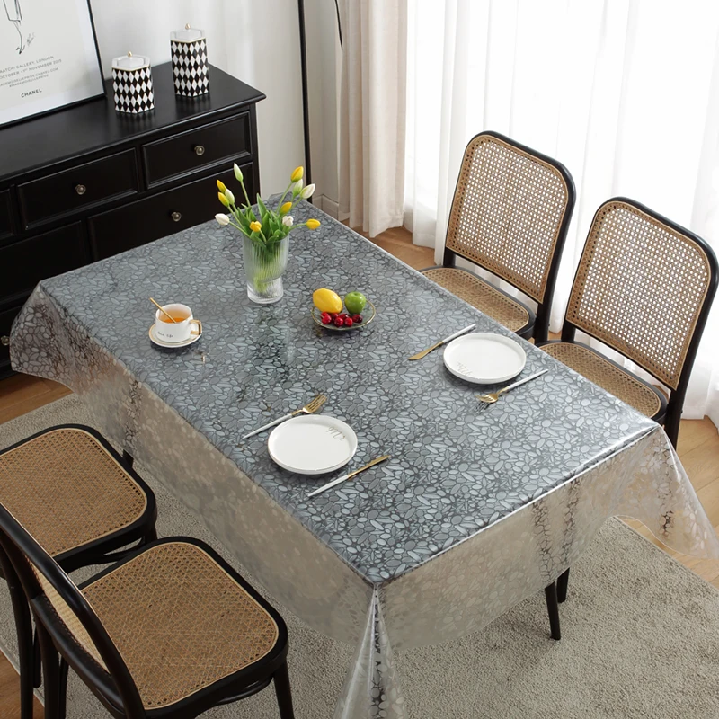 High Quality Embossed Transparent Cloth Table Cloths Pvc Table Cloths