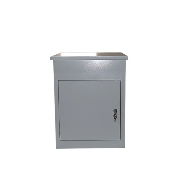 Smart Galvanized Steel Box Parcel Delivery Box Drop Box With Handle Parcel Safe
