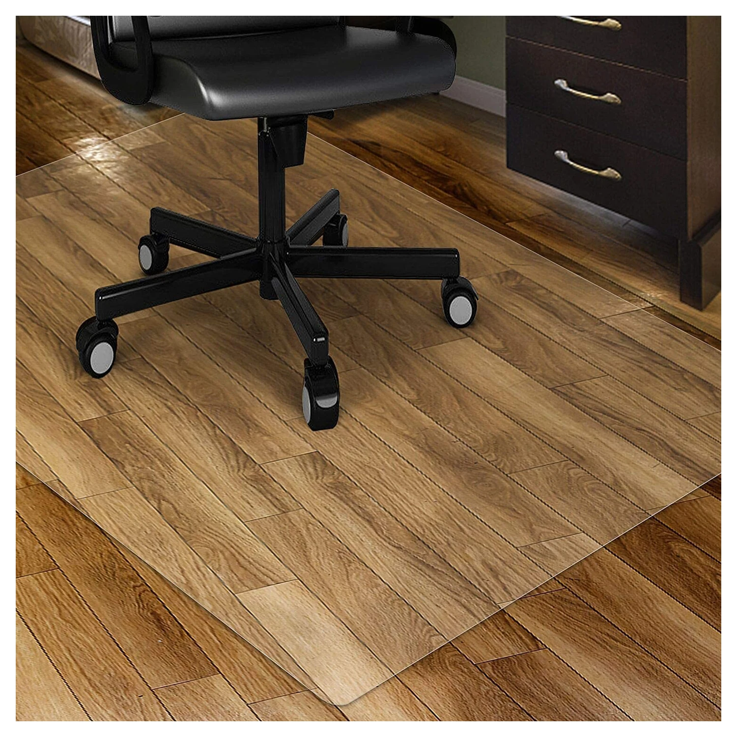 Tapis Protège-Sol Chaise Bureau 90x120 Cm – Tapis Antidérapant Pour Fauteuil Gaming, Parquet, Sol Dur, Épaisseur 4 Mm, Facile à Nettoyer