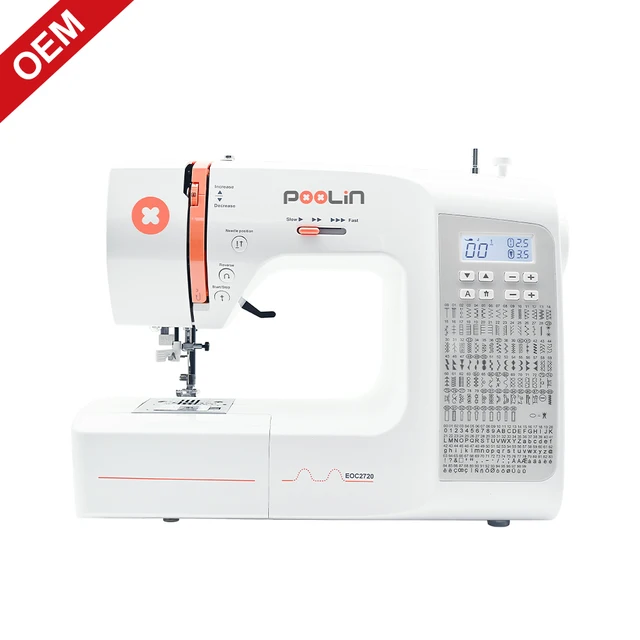 Efficient home use portable computerized sewing machine with high quality