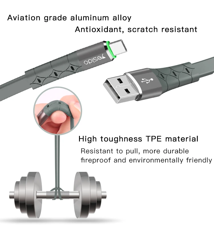 Новое поступление, плоский Usb-кабель для зарядки и передачи данных из термопластичного эластомера 2,4 А для Iphone