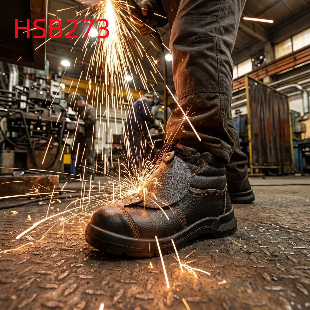 ZYF, Tunel qazıntısı üçün zərbəyə və dələnəyə davamlı təhlükəsizlik iş ayaqqabıları, metal burun dizaynı, isıq çırpıntısına qarşı mühafizə edən qaynaq təhlükəsizlik ayaqqabıları HSB273