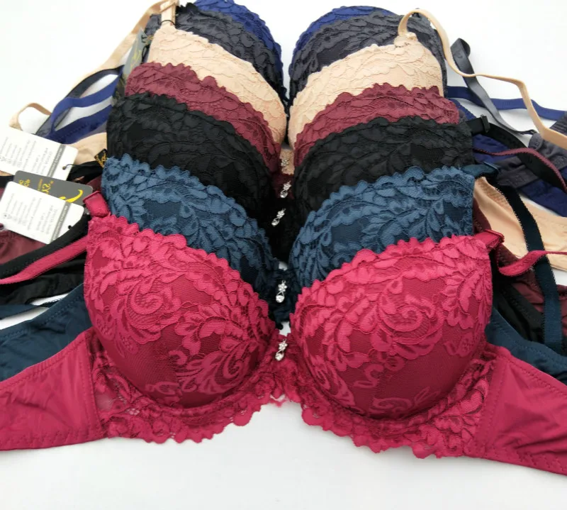 Cheapest Price Factory Sale Push up Women Lace Bra Plus Size Cup C