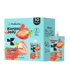 150g Strawberry Flavored Konjac Jelly Low Carb 0 Fat 7 Calorie Sugar-Free Slimming Fruity Gel Bag Packaging