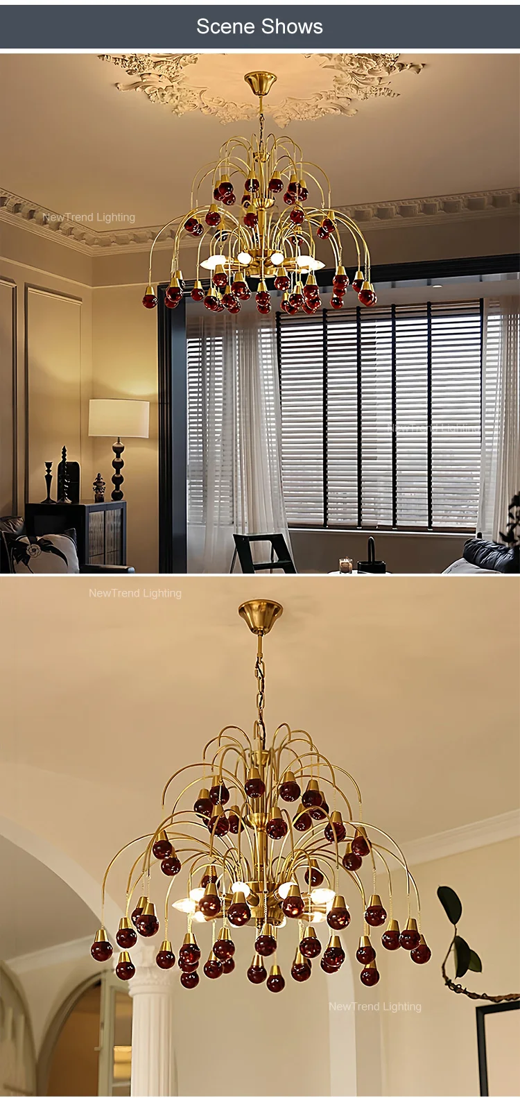 cpl 465 modern minimalist murano glass pendant light  nordic style led suspension lamp for dining room chandeliers-5