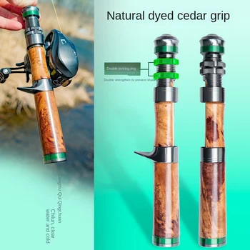 Natural Paulownia Wood Carbon Fishing Rod Set 3-Section Soft Tune with LS Guides 1.44m/1.65m Sizes Stream Use – Soft Lure – view 4