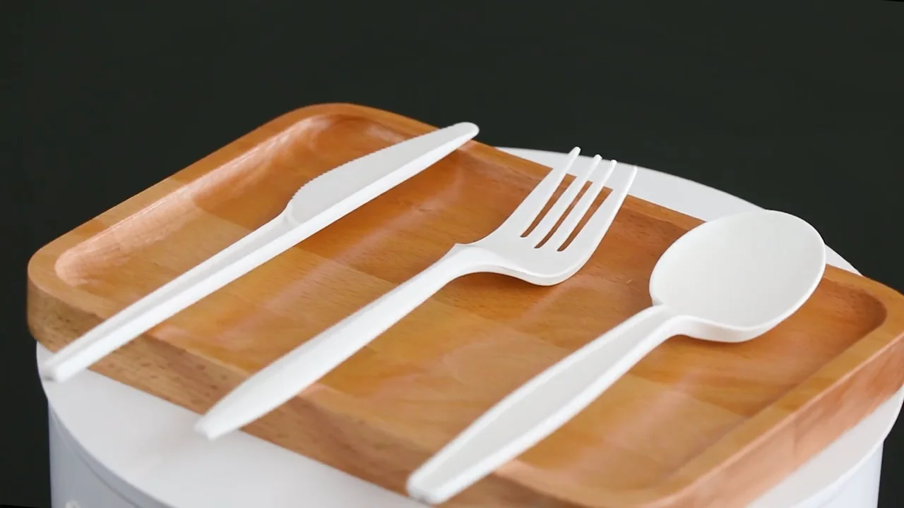 Cornstarch Utensils Cpla Pla Biodegradable Yogurt Spoon Ecofriendly