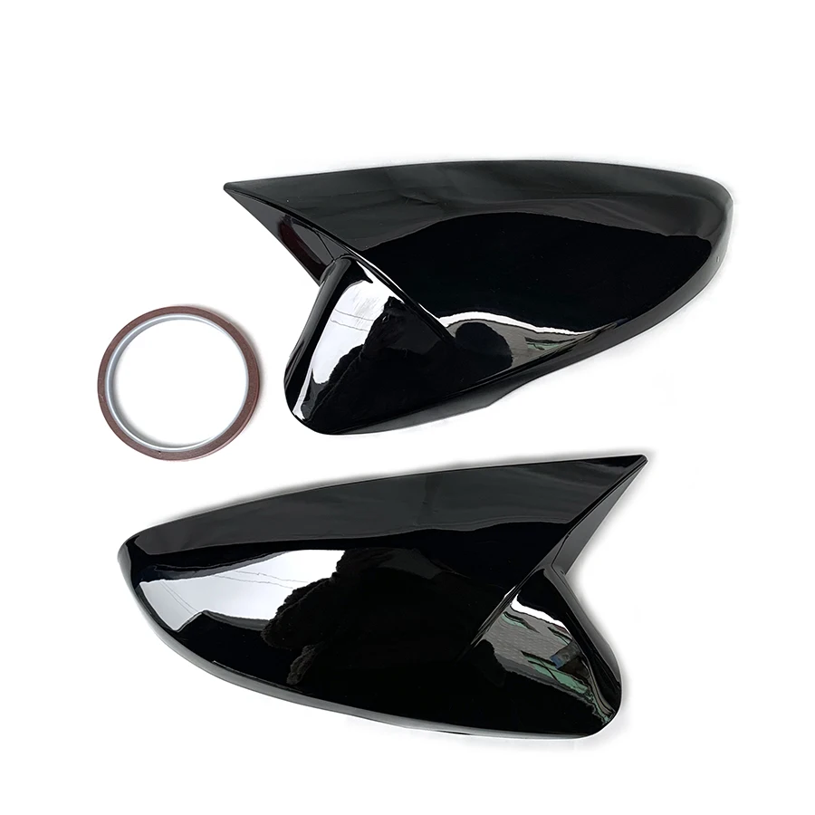 product side wing rearview mirror cover for hyundai elantra 2012   2015 glossy black cap sticker trim mirror shell for elantra 2013 2014-5