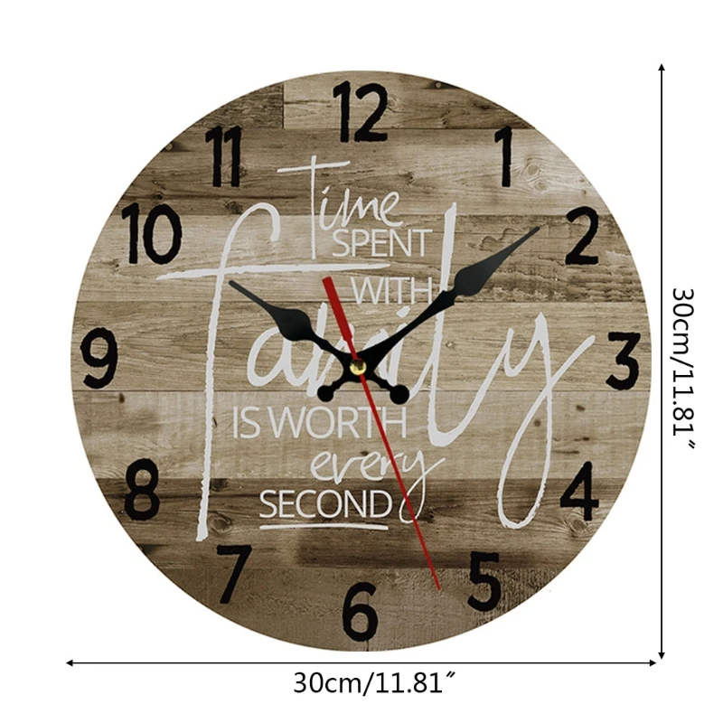 Orologio da parete Rotondo diametro 80 cm in legno DOREMIFA tagliato al