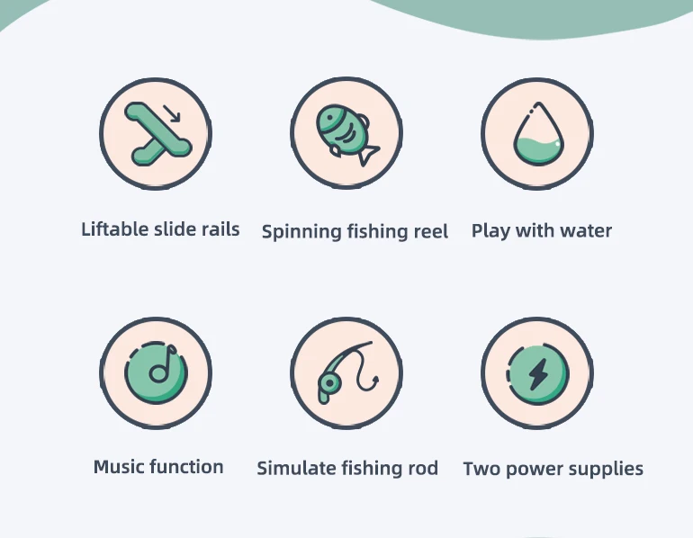 Chengji Interactive Electric Portable Children Funny Kids Plastic Fishing Game Toys Playing Water Go Fishing Platform Toys