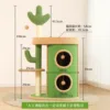 cactus climbing frame combination cat scratching bucket