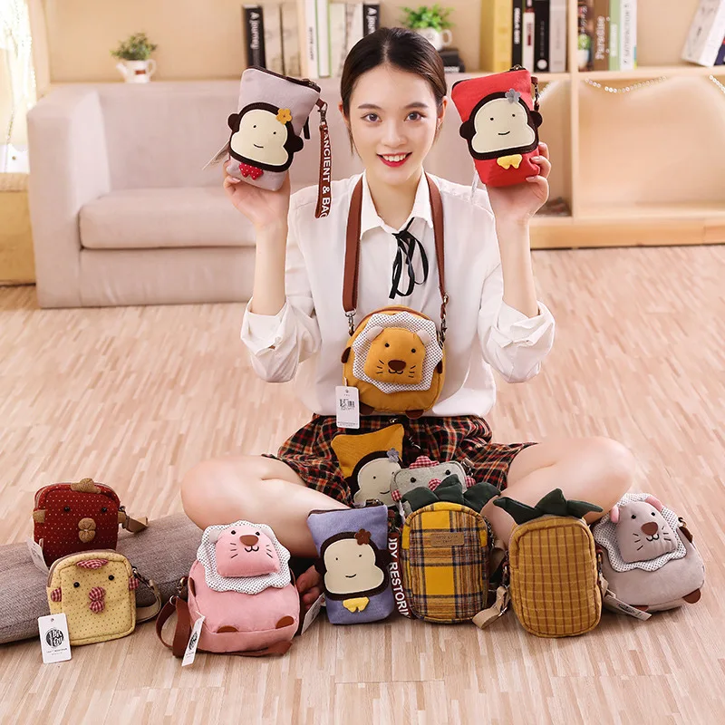 Bear Plush Bag Kids Bags of Plushies Backpacks Coin Purse for