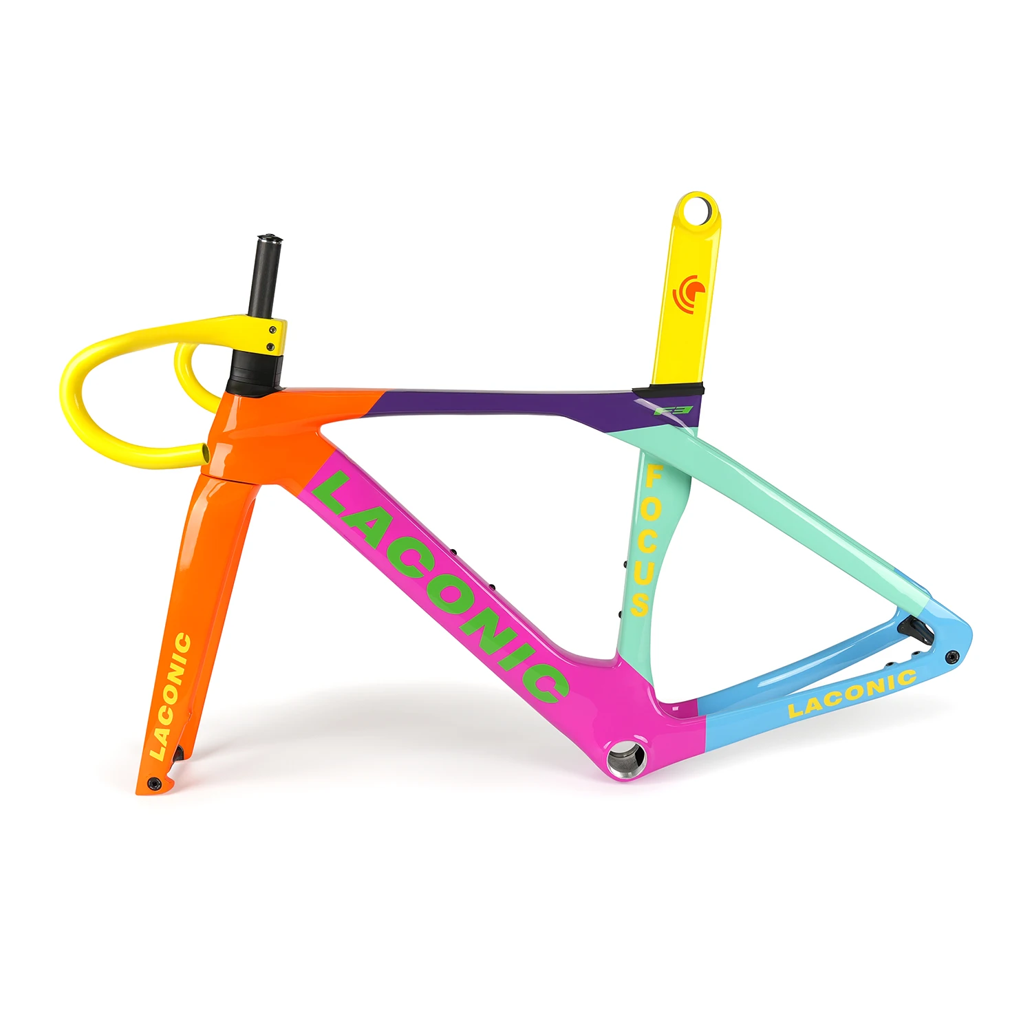 POLSO F3 Carbon Fiber Road Bike Frame - Colorful Disc Brakes