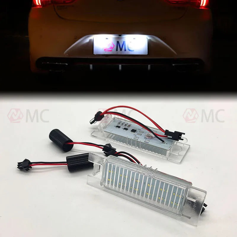 White LED License Plate Light Bulb for FIAT Bravo Punto