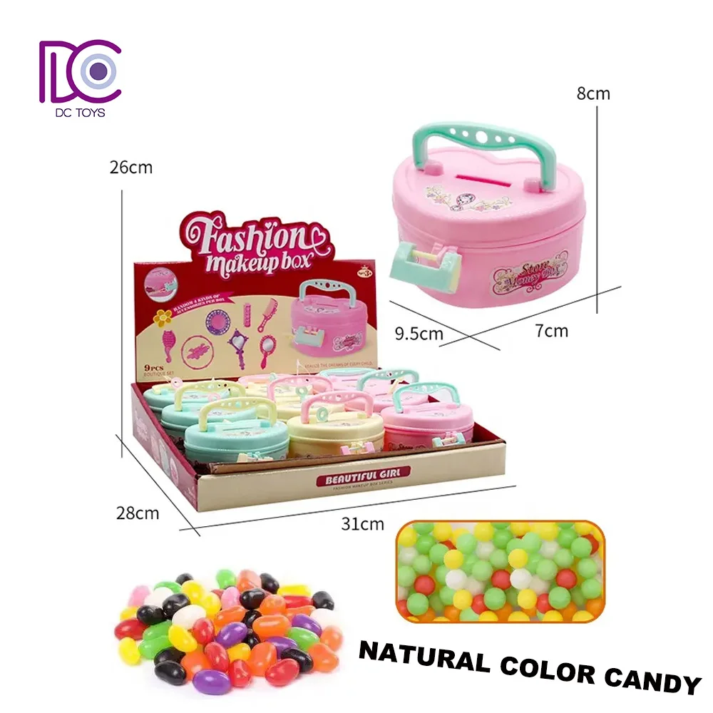 DC New Candy Toy Beaded Jewelry Box Small Handbag Plastic Fashion Makeup