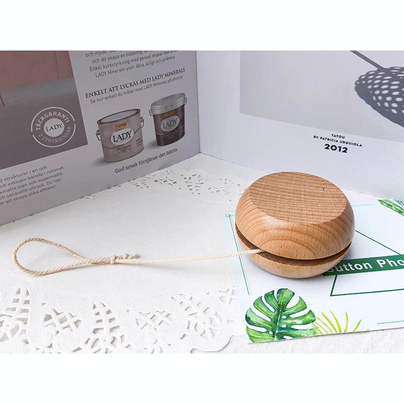 Деревянный шар-Йо HOYE, игрушечный шар-Йо без шаров, маленькие детские игрушки