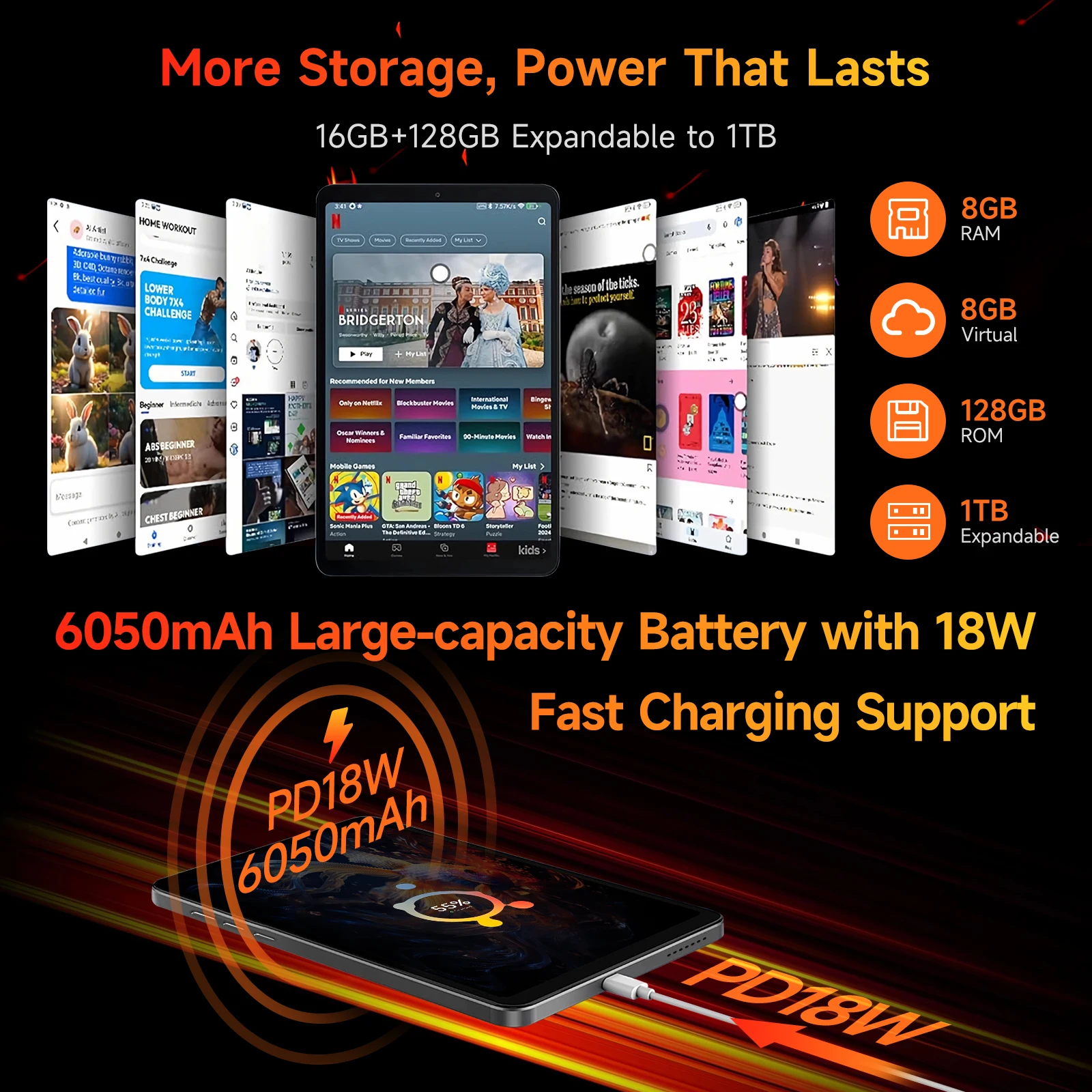 BNCF Bpad Mini 8.4 Inch Android Tablet PC with 8GB RAM