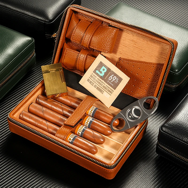 Personalized Cigar Case Luxury Cigar Travel Case Cigar Bag 