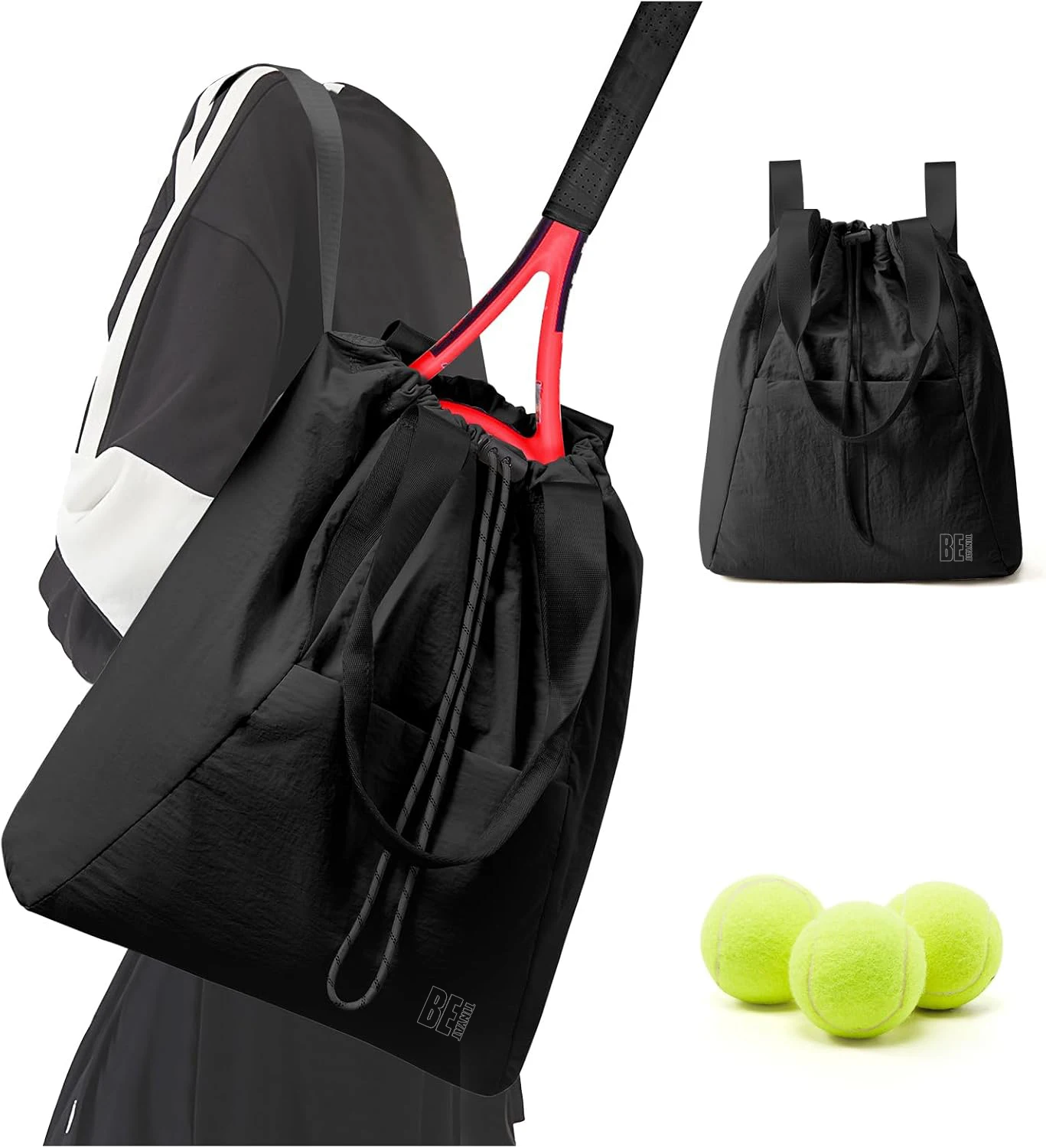 Waterdichte Sportrakettas voor Badminton, Tennis & Squash Gemaak van PU vir Badminton & Tennisrakette