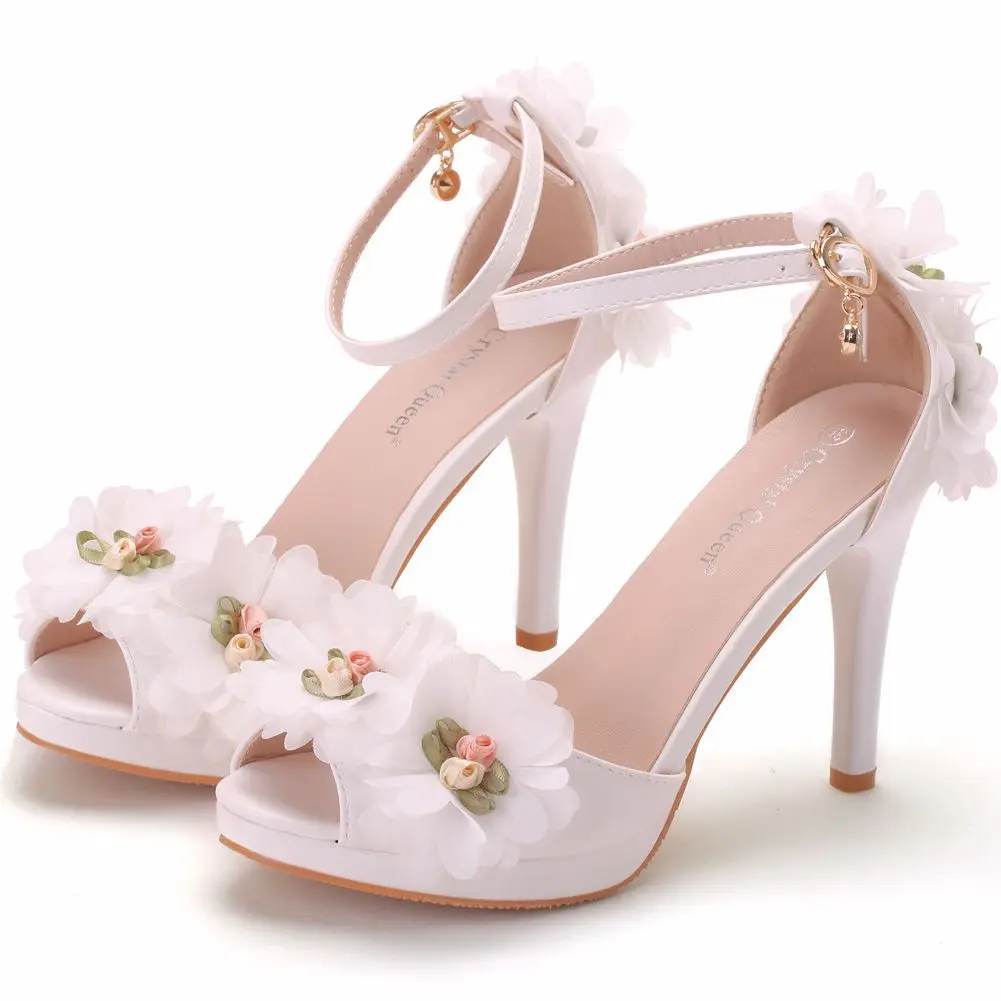 S66 New Fashion High Quality Wholesale White Pearl Wedding Shoes Bridal ...