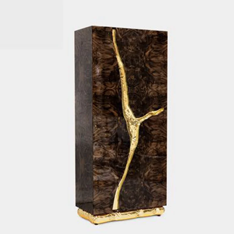 Высококачественная Роскошная домашняя мебель шкаф для гостиной уникальный дизайн деревянный шпон винный барный