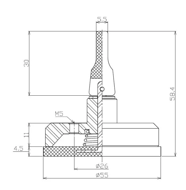 
 Металлический ручной насос на присоске  