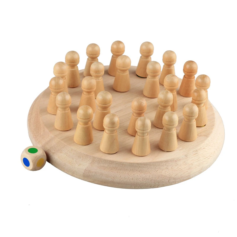 Wooden Memory Game for Children Family Board Games for Kids and Adults Wooden Toys for 3 Years Old Wooden Educational Toys