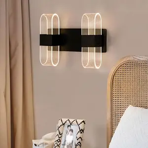 Modern Simple LED Wall Lamp High Quality Acrylic Cone Style for Indoor Home Hotel Villa Decor for Living Room