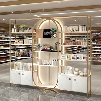 Customized Adjustable Disassembled Supermarket Gondola Shelving Retail Display Rack Shelves for Sale With Free 2D Design