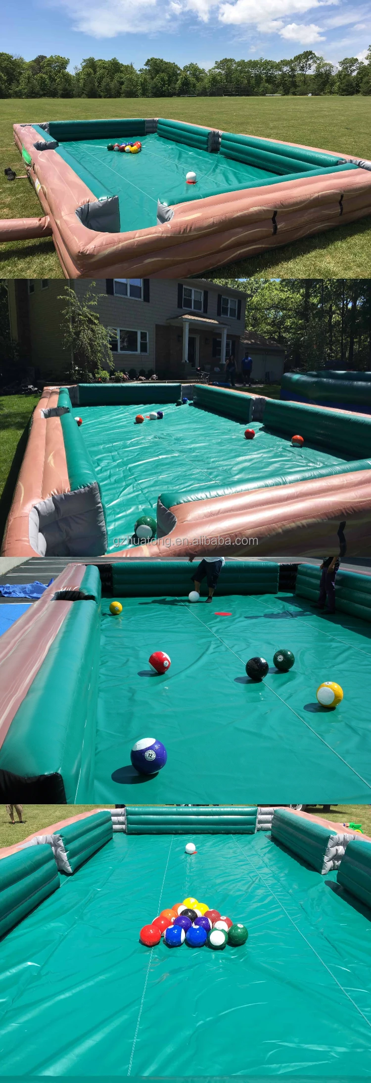 Inflatable Swimming Pool Inflated Human Pool Table Inflatable Billiards