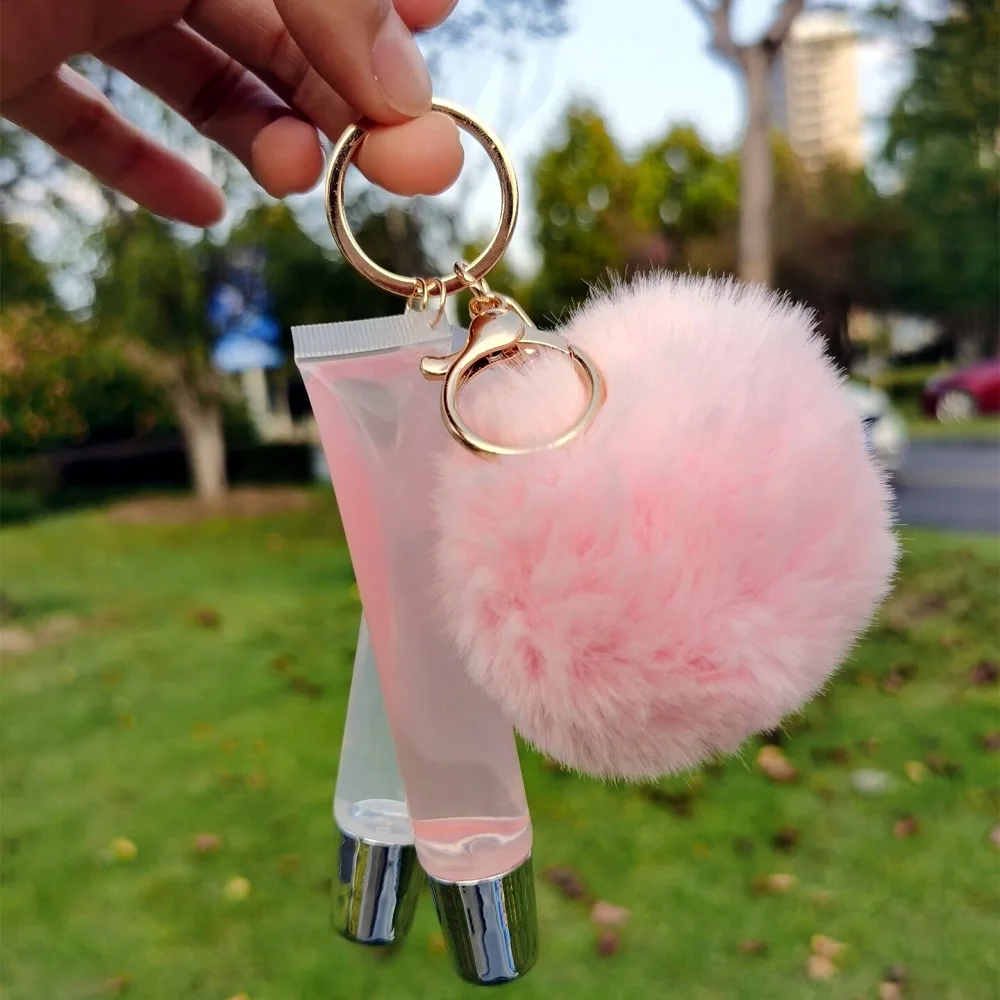 Pom Pom Keychain Lipgloss