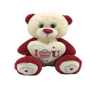 High Quality Valentine's Teddy Bear Plush Toy Hug Heart for Sale Stuffed Teddy Bear Yoys