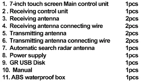 GR-5000 Metal Detector for Gold Silver Copper P.G Tin Lead Diamond Ruby Emerald Sapphire Jade Crystal Porcelain Cave GR5000