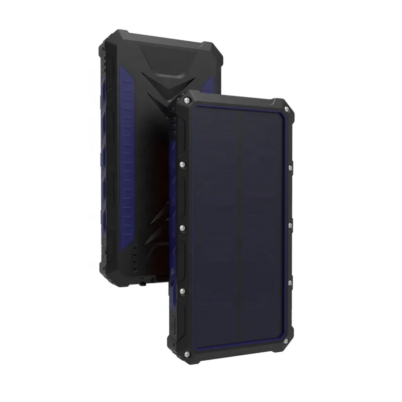 
 Новый водонепроницаемый внешний аккумулятор на солнечной батарее 30000 мАч с двумя USB-портами, зарядное устройство на солнечной батарее для кемпинга, внешний аккумулятор для всех телефонов  