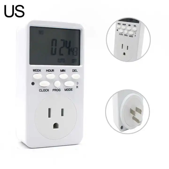 24h Electronic Timer Switch 220v Programmable Digital Kitchen Timers Eu ...