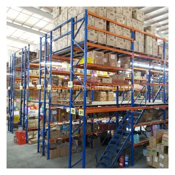Workshop Space Saving China high quality multi-tier mezzanine racking for industrial factory