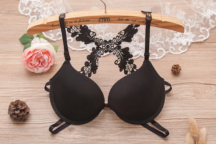hot girl sexy front closure bras