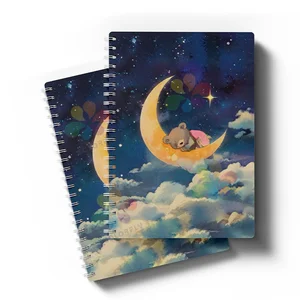 Manufacturer Hardcover School  Notebook  A4 Spiral Notebooks 100 Sheets  Line for School Students