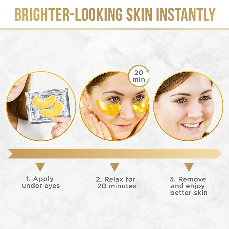 2025 New Arrival Cooling Under Eye Pads Custom Individual Wrapped Eye Mask Patches for Men and Women(pic4)