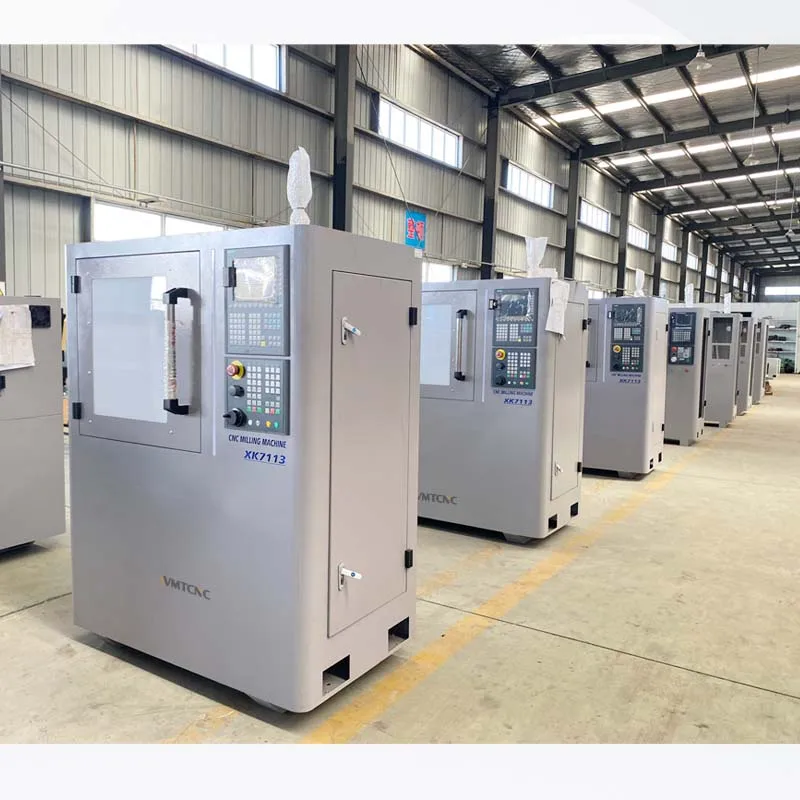 XK7113D High Precision Light Duty 3-axis Small CNC Milling Machine Small Desktop Mini CNC  Metal Milling Machine for Sale