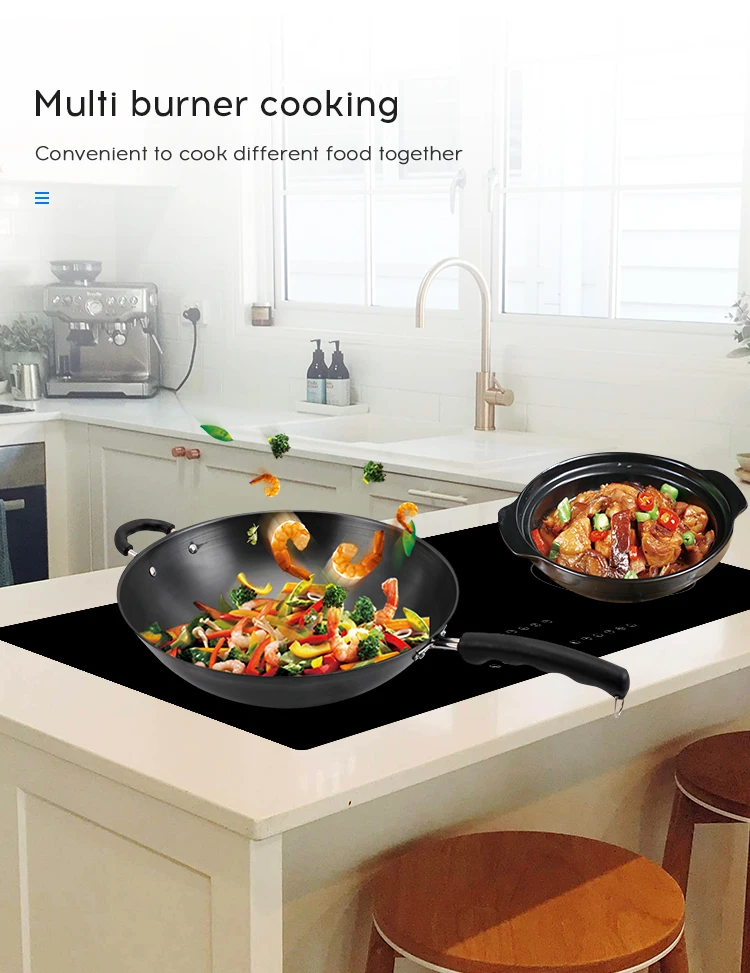 Home Cooker Three Built in Horizontal Induction Stove Kitchen Induction Cooktop