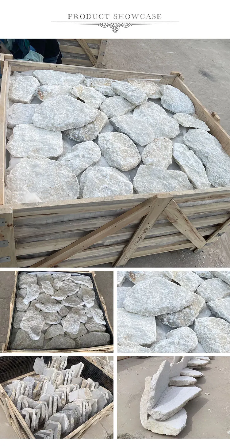 Factory Price Natural Stone Limestone Outdoor Black Random Loose ...