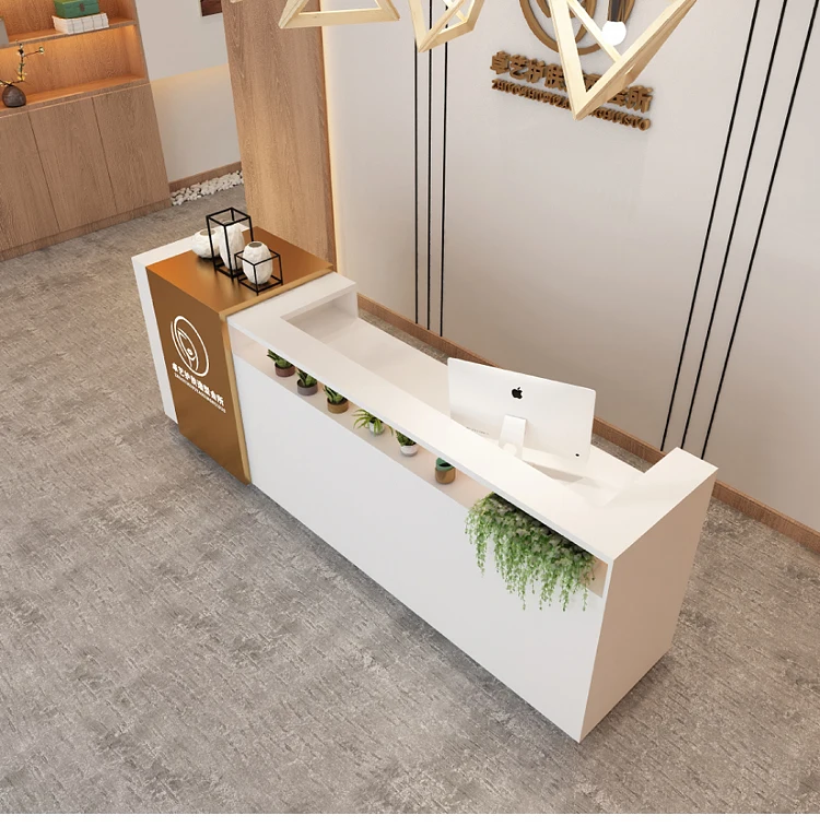 Luxury Modern Salon Counter Reception Desk Gym Reception Desk Beauty ...